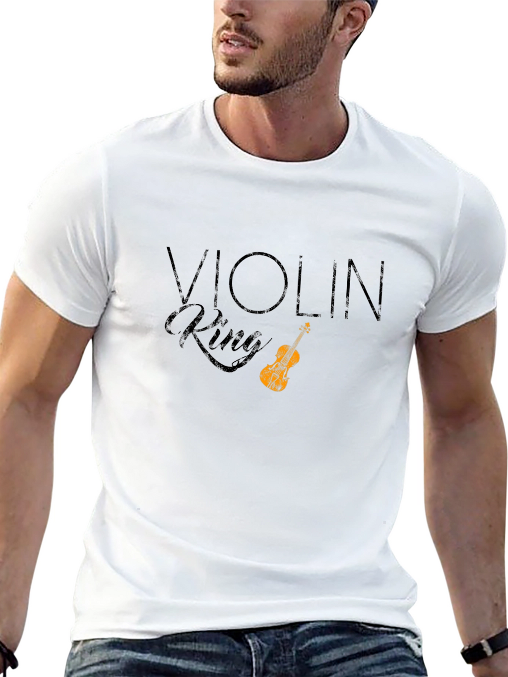 Violin King Graphic T-Shirt - Musicians Tee