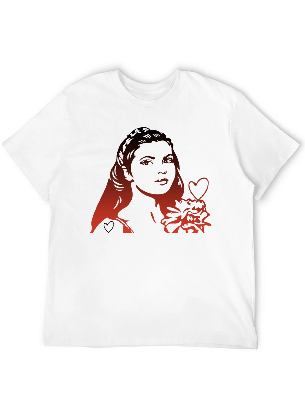 Woman Heart Graphic Tee - Modern Black T-Shirt