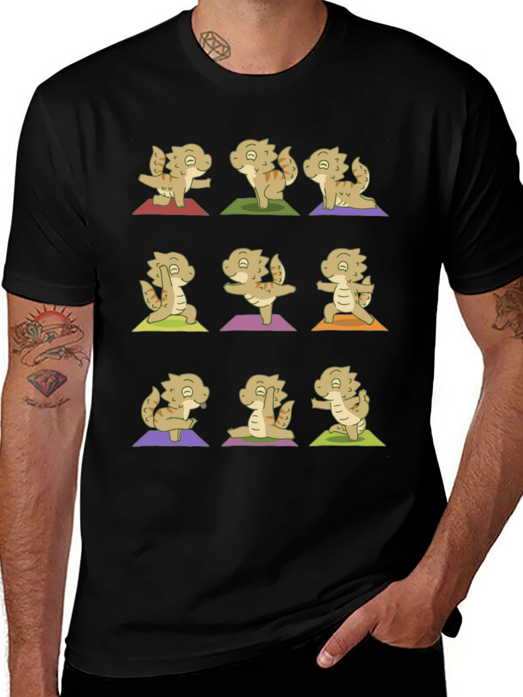 Yoga Bearded Dragon T-Shirt - Relax & Meditate!