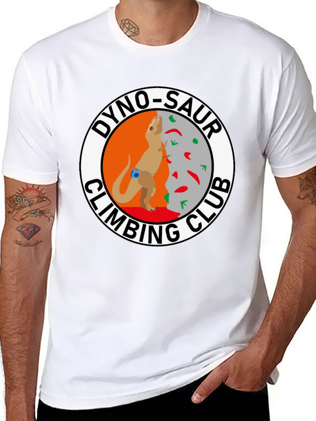 Dino-Saur Climbing Club Black T-Shirt