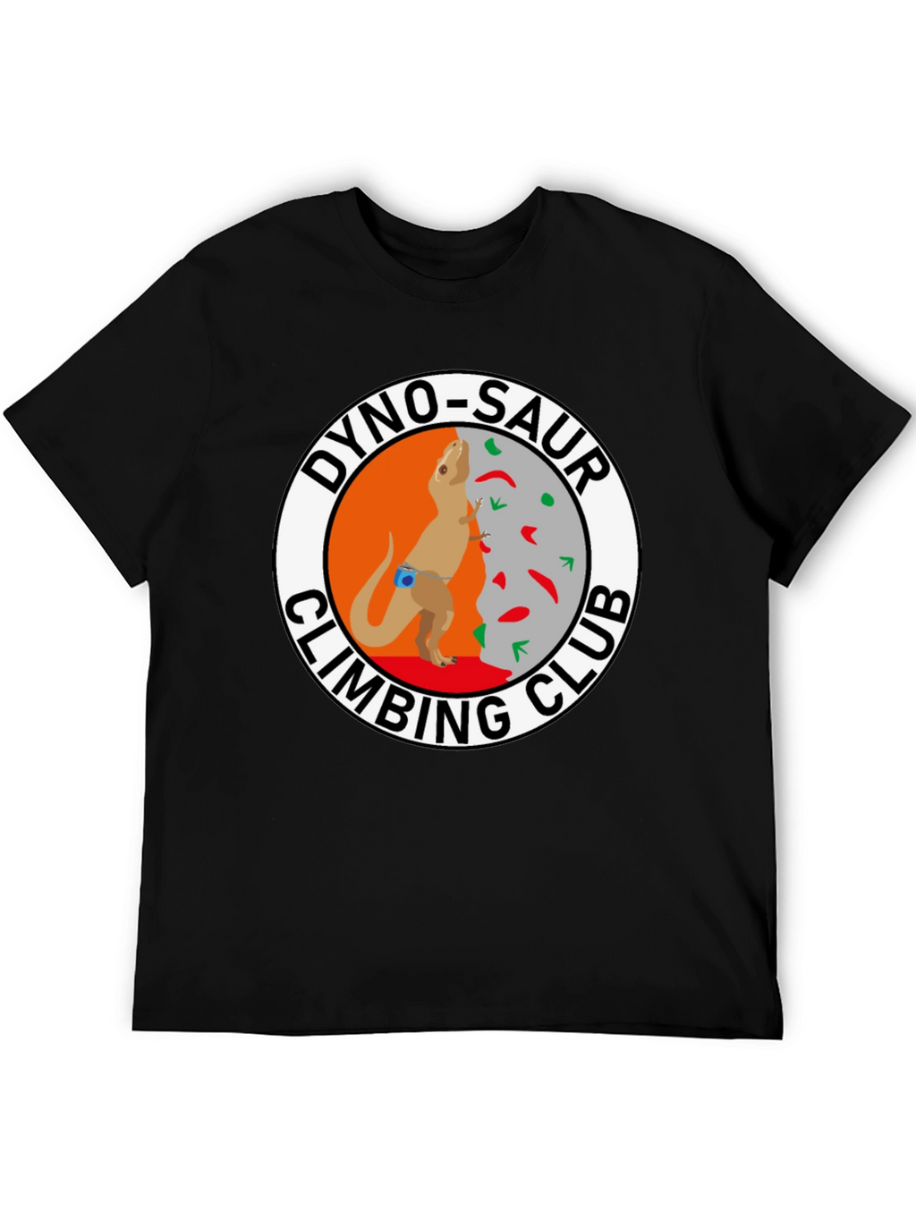 Dino-Saur Climbing Club Black T-Shirt