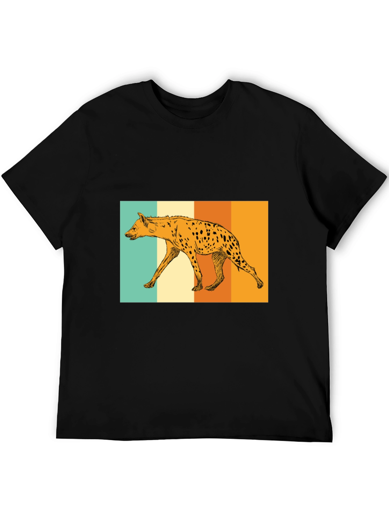 Hyena Retro Graphic Tee - Black