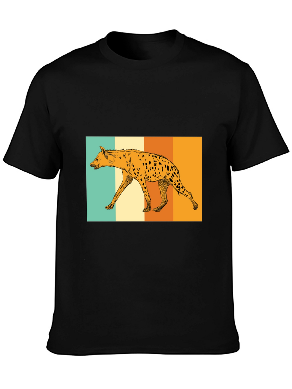 Hyena Retro Graphic Tee - Black