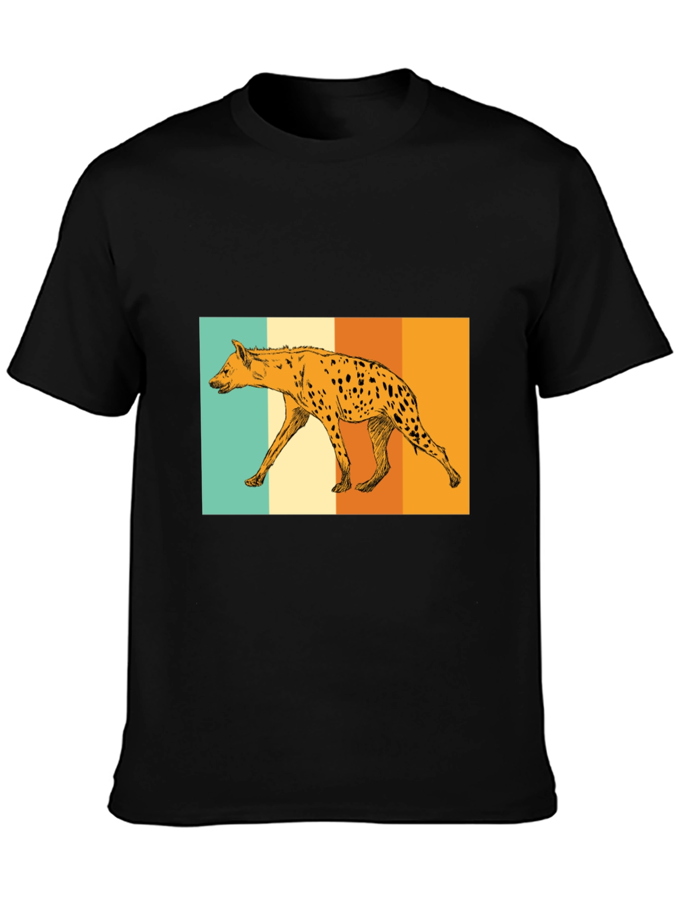 Hyena Retro Graphic Tee - Black