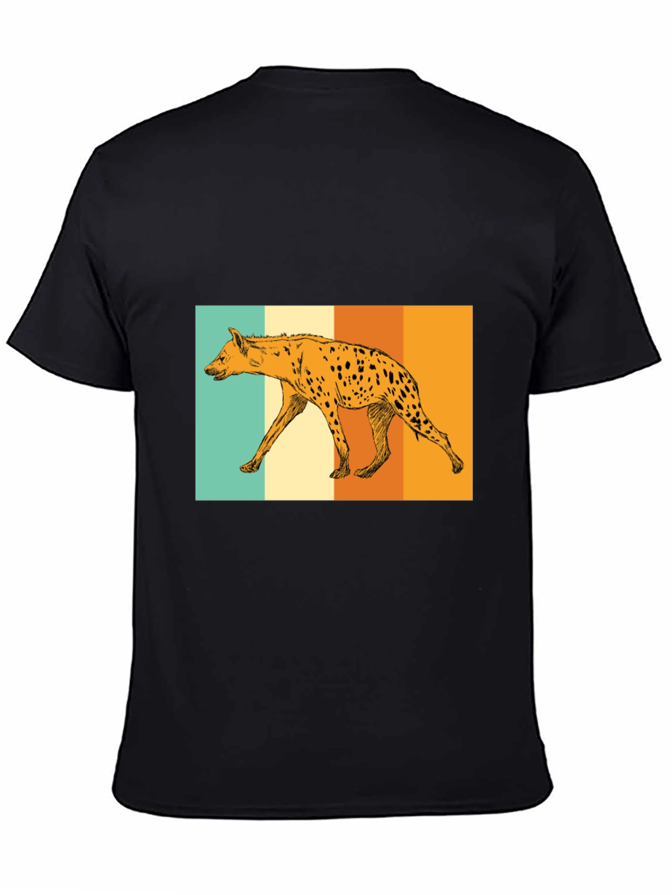 Hyena Retro Graphic Tee - Black