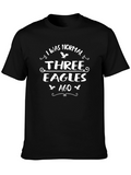 I Was Normal Three Eagles Ago Black T-Shirt