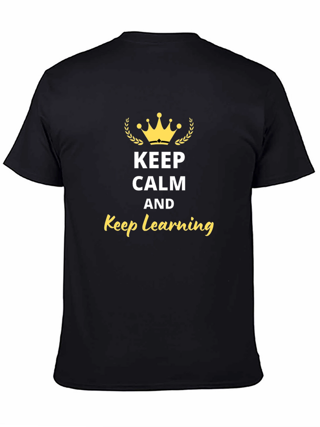 Keep Calm & Keep Learning Black T-Shirt