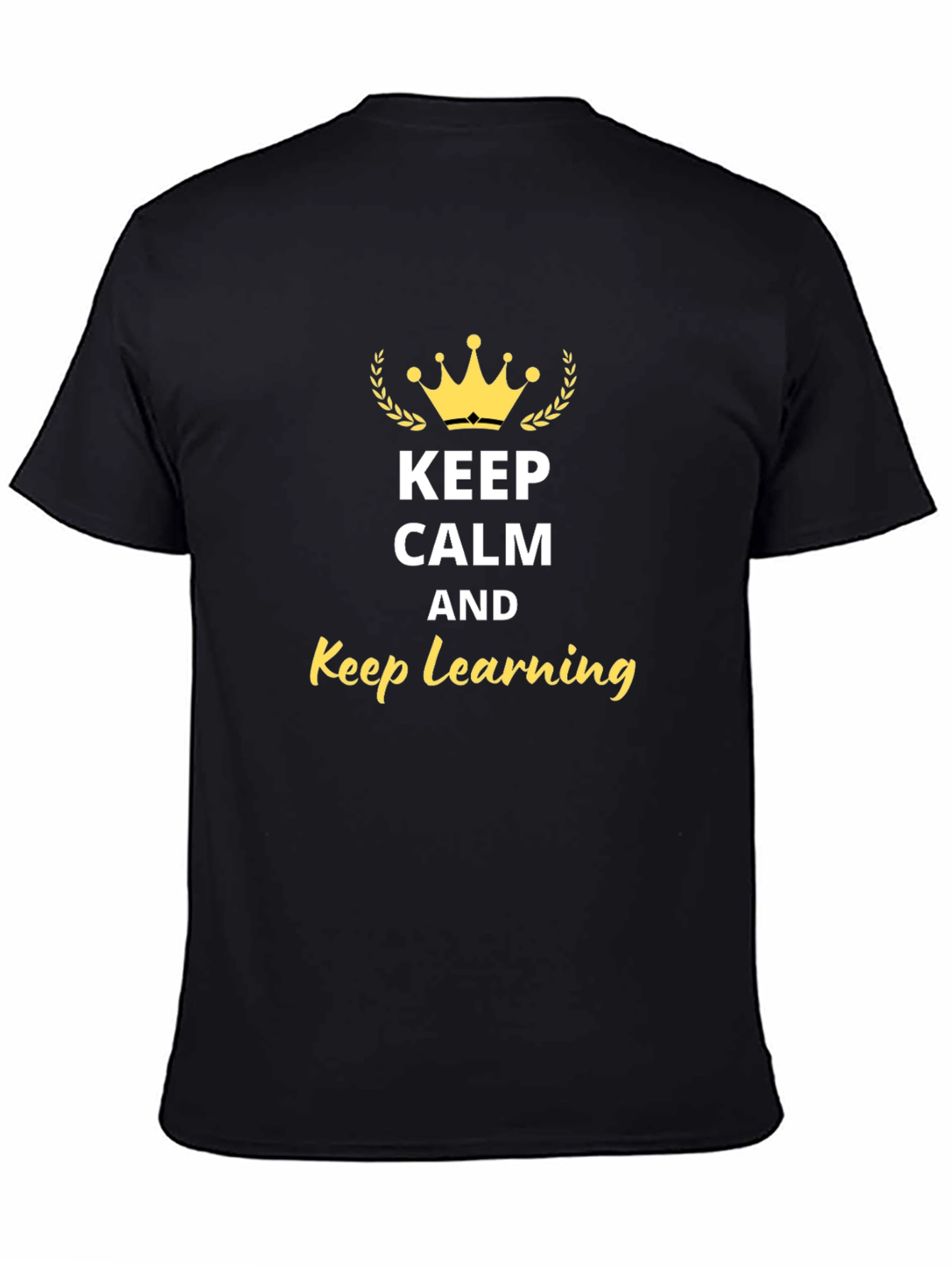 Keep Calm & Keep Learning Black T-Shirt