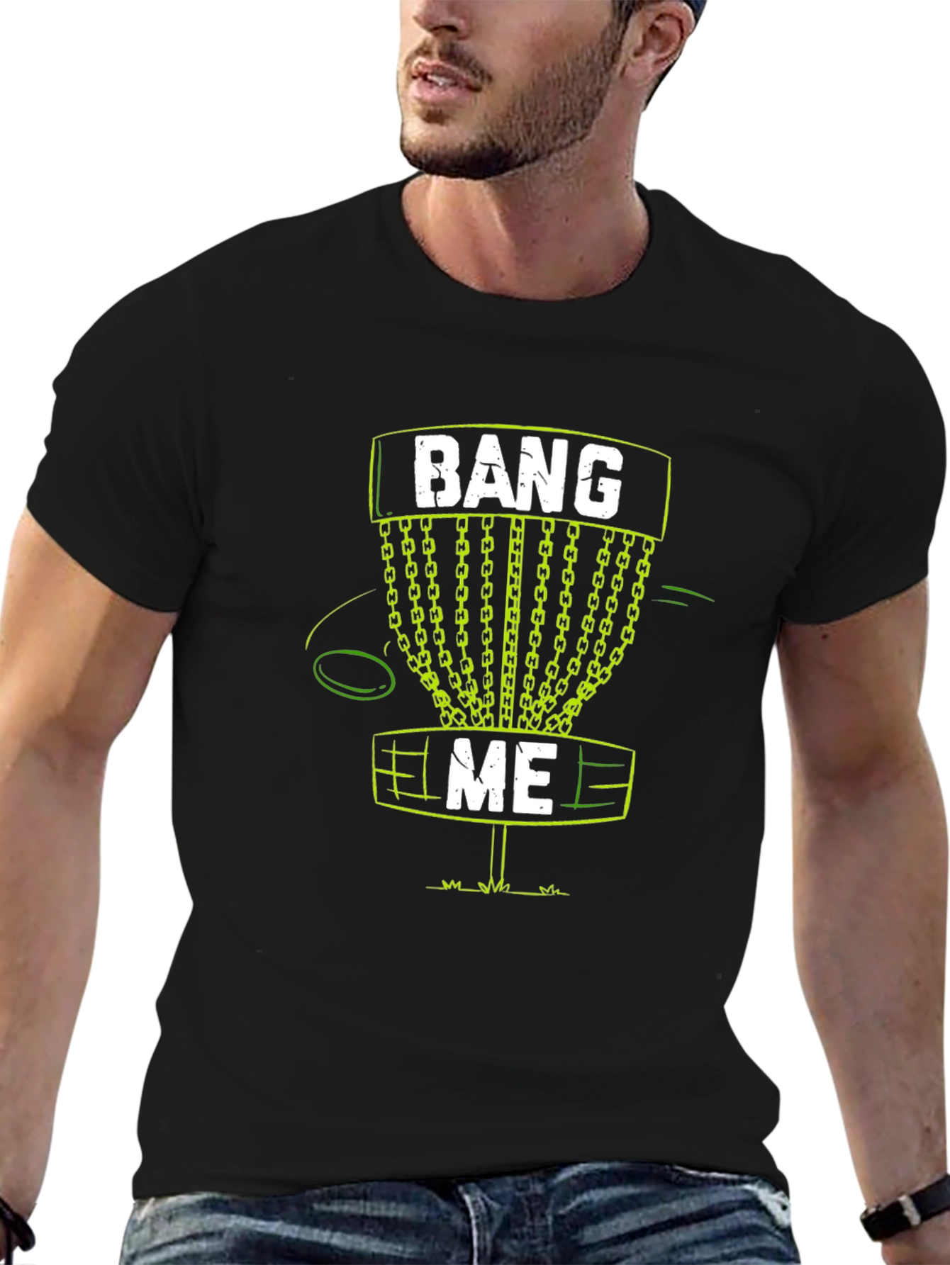 Bang Me Disc Golf T-Shirt Funny Golfing Tee