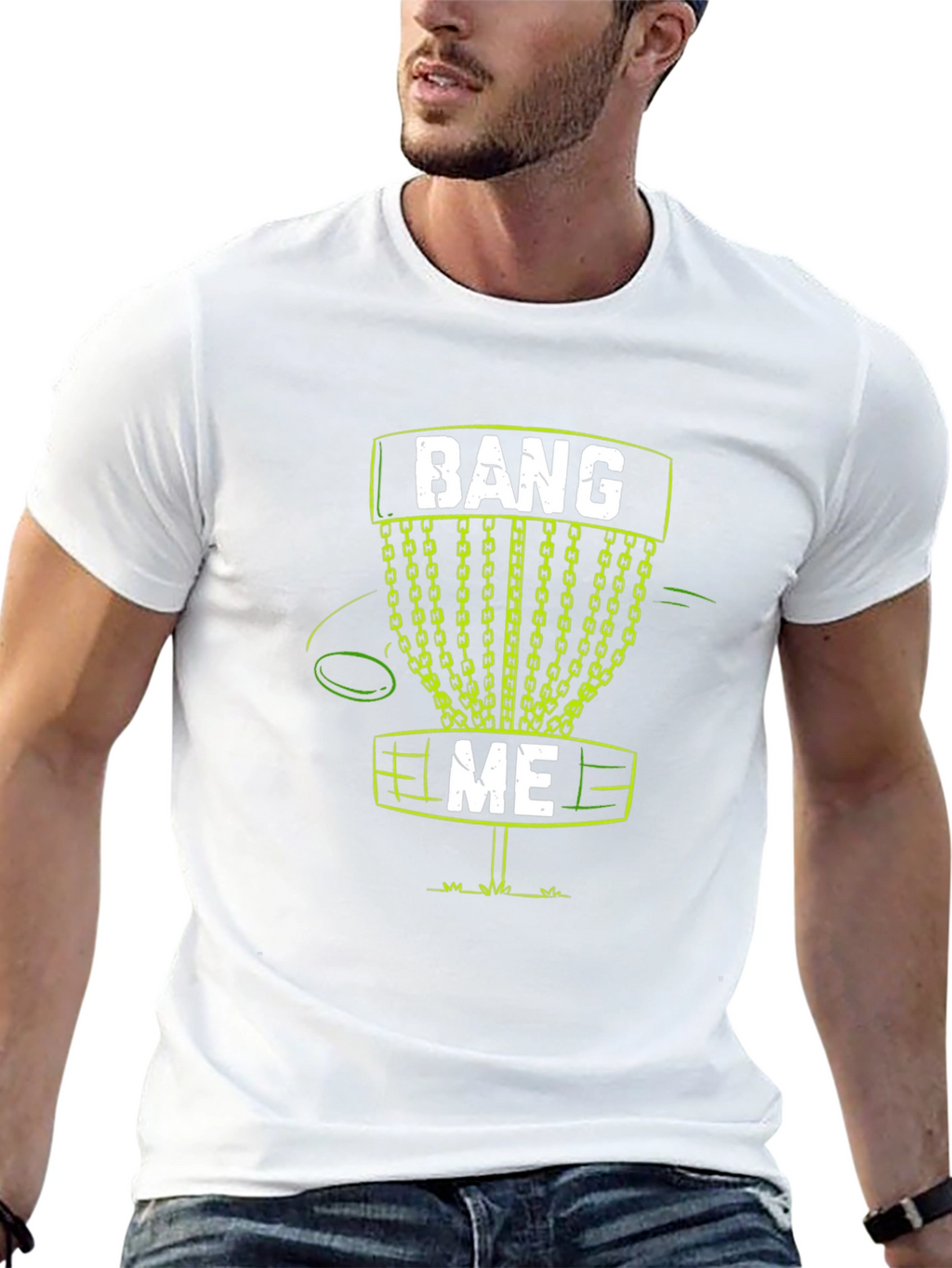 Bang Me Disc Golf T-Shirt Funny Golfing Tee