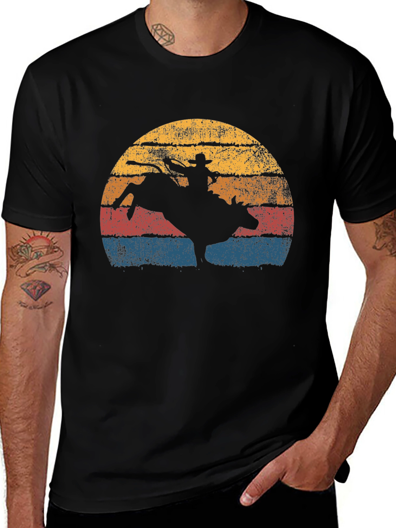 Vintage Rodeo Cowboy Graphic Tee