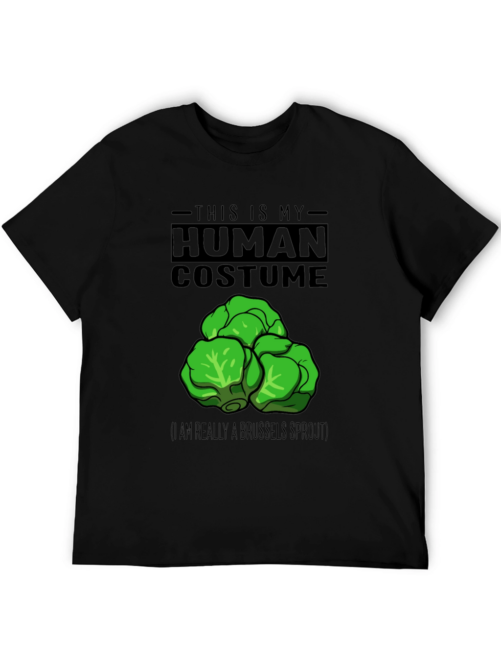 Human Costume Brussels Sprout Graphic T-Shirt
