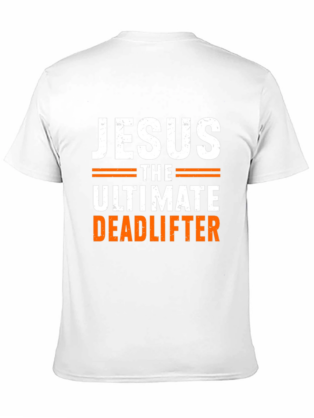 Jesus The Ultimate Deadlifter Black Graphic T-Shirt