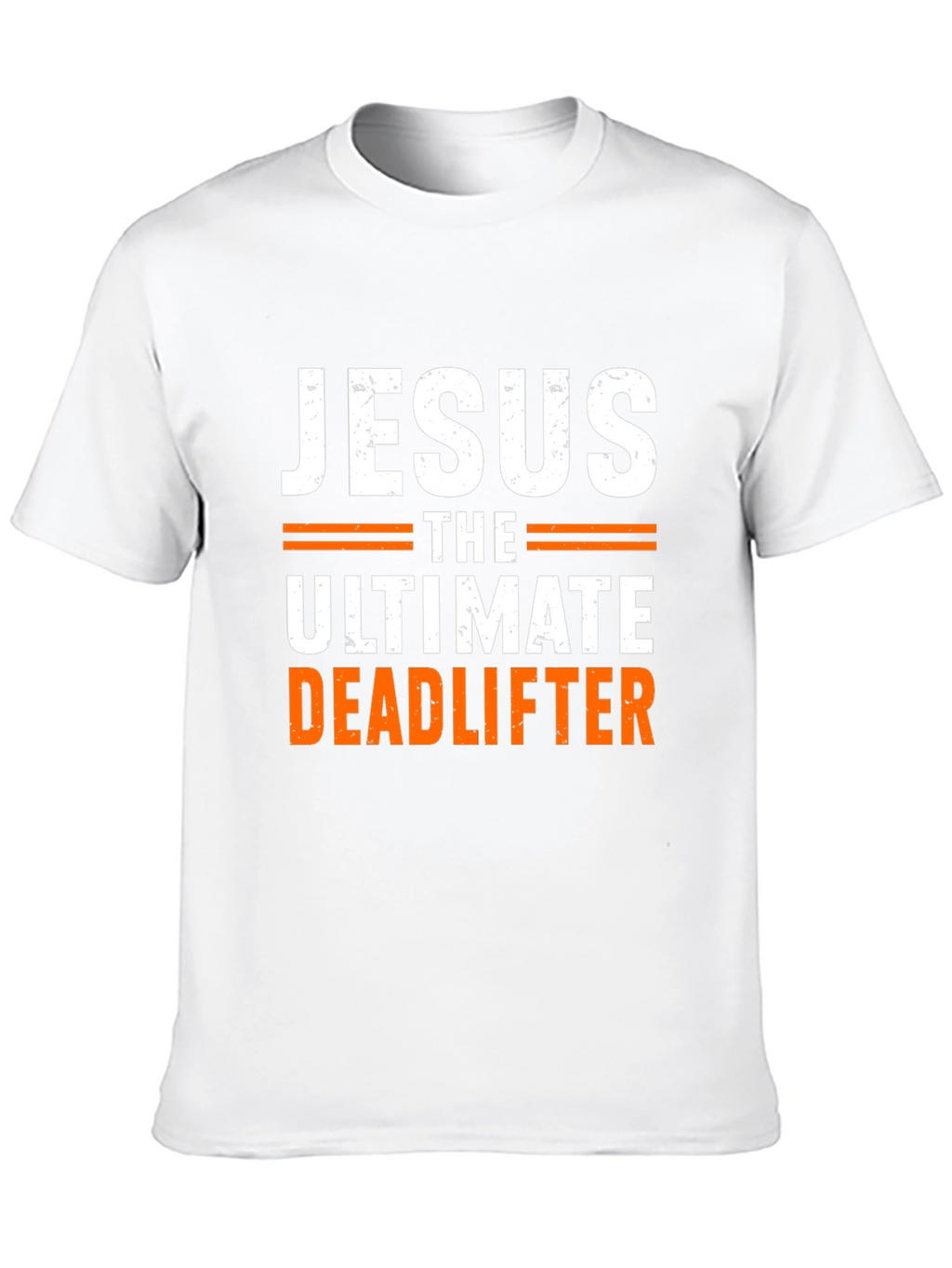 Jesus The Ultimate Deadlifter Black Graphic T-Shirt