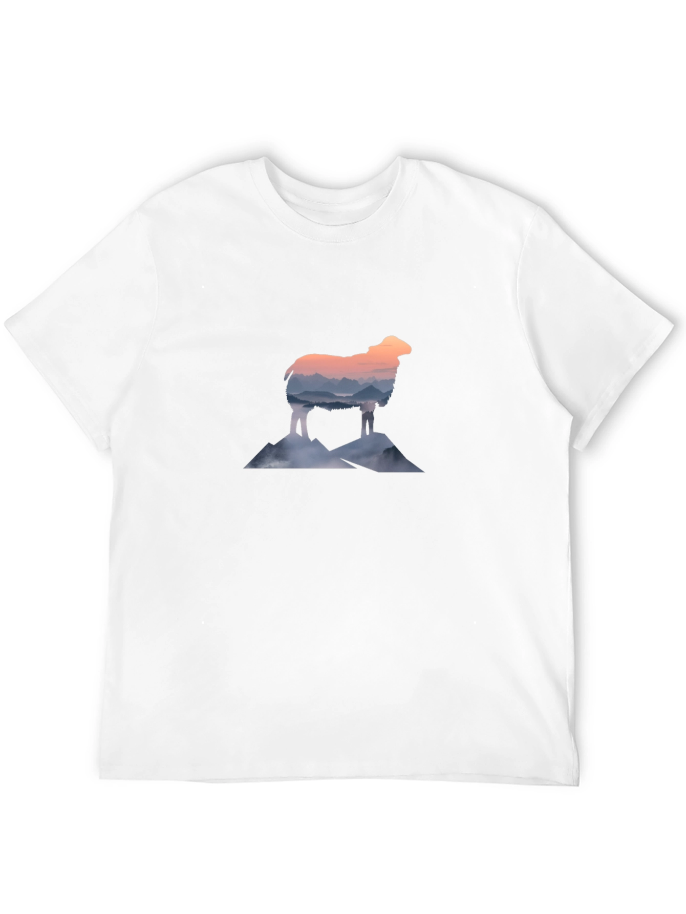 Mountain Sheep Graphic Tee - Stylish Black T-Shirt