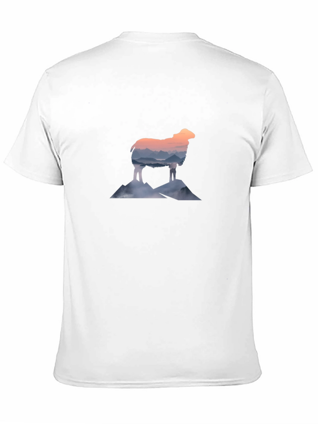 Mountain Sheep Graphic Tee - Stylish Black T-Shirt