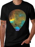 Nebula Hot Air Balloon Graphic T-Shirt