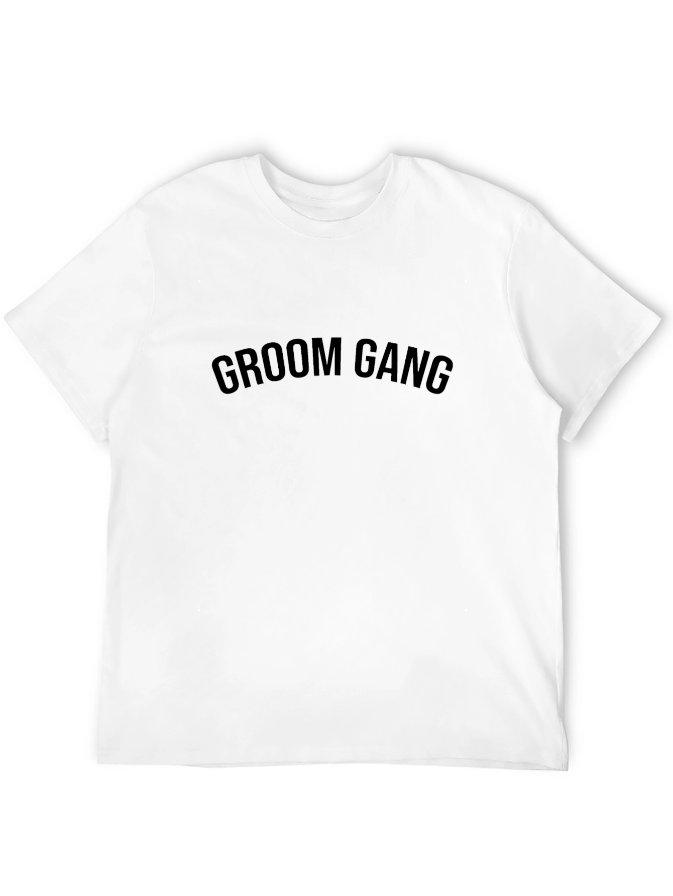 Groom Gang Crew Neck T-Shirt - Black