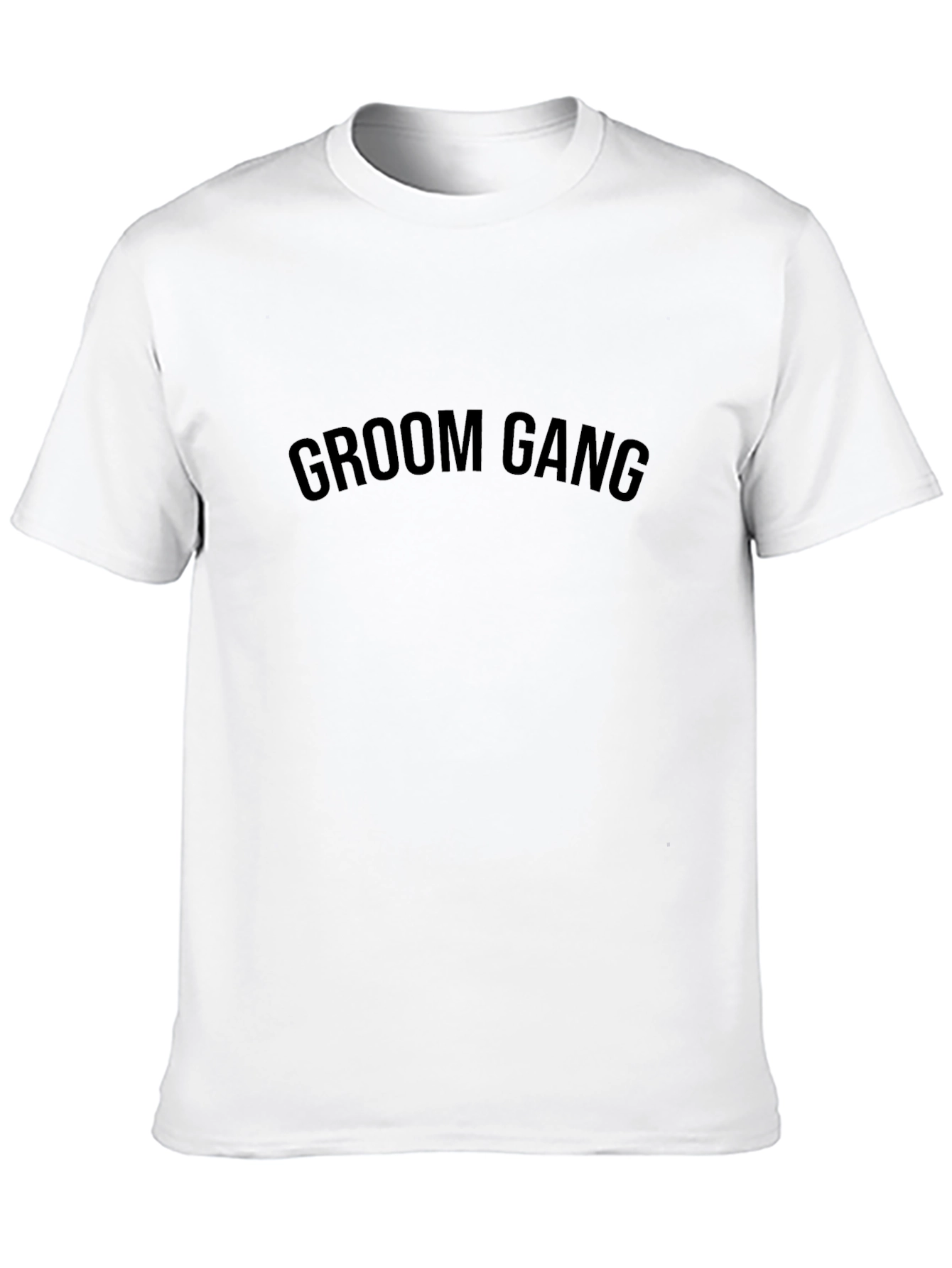 Groom Gang Crew Neck T-Shirt - Black