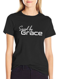 Saved by Grace Black T-Shirt