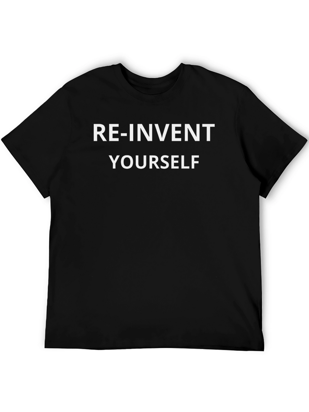 Re-Invent Yourself Graphic Tee - Black T-Shirt