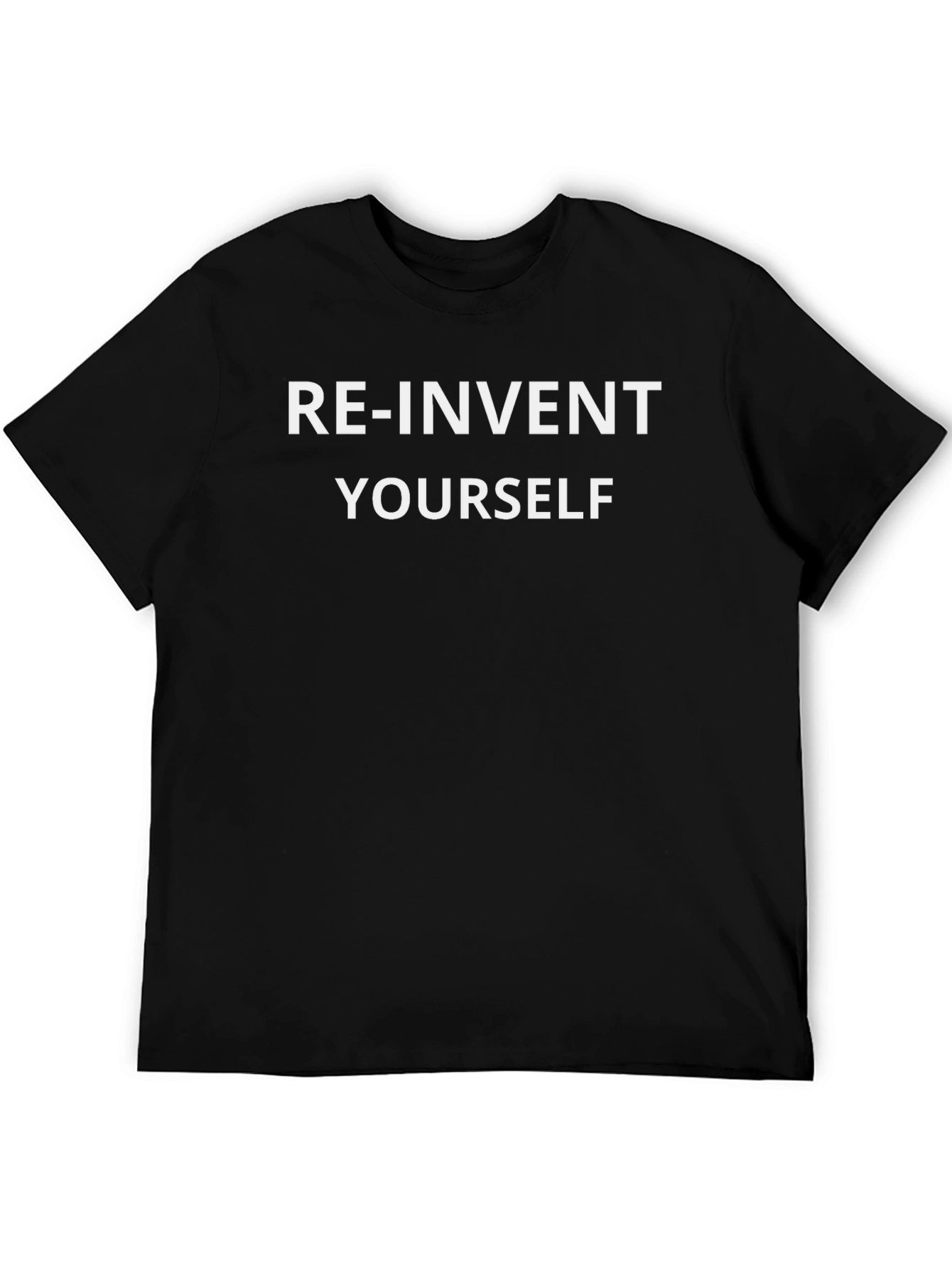Re-Invent Yourself Graphic Tee - Black T-Shirt
