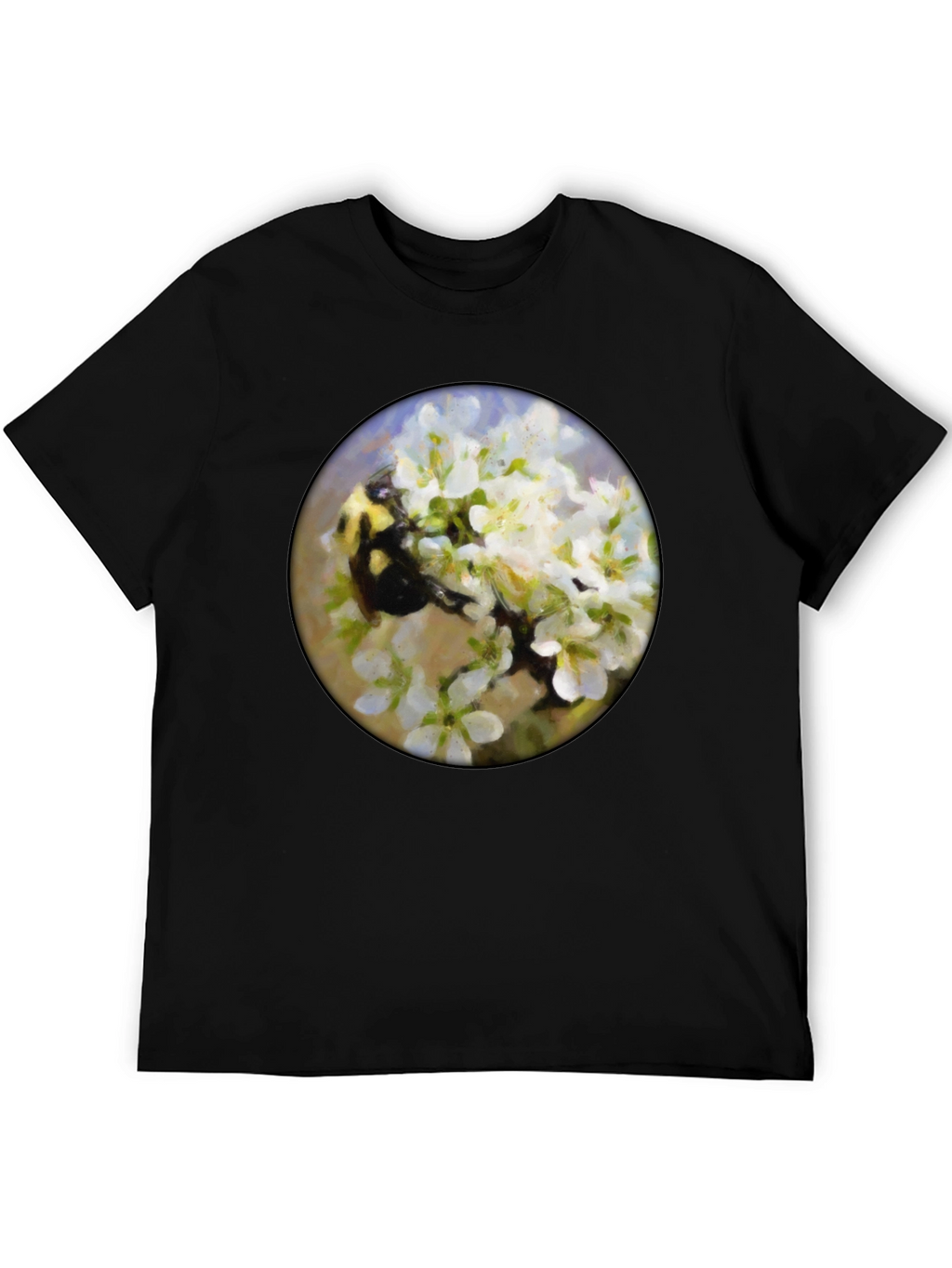 Bumble Bee Floral T-Shirt - Nature Lover Tee