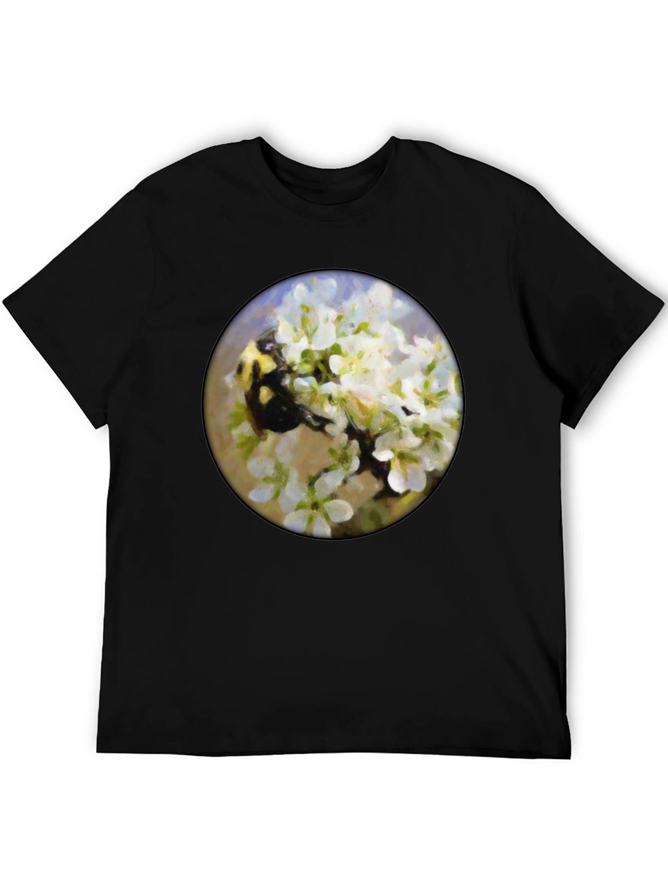 Bumble Bee Floral T-Shirt - Nature Lover Tee