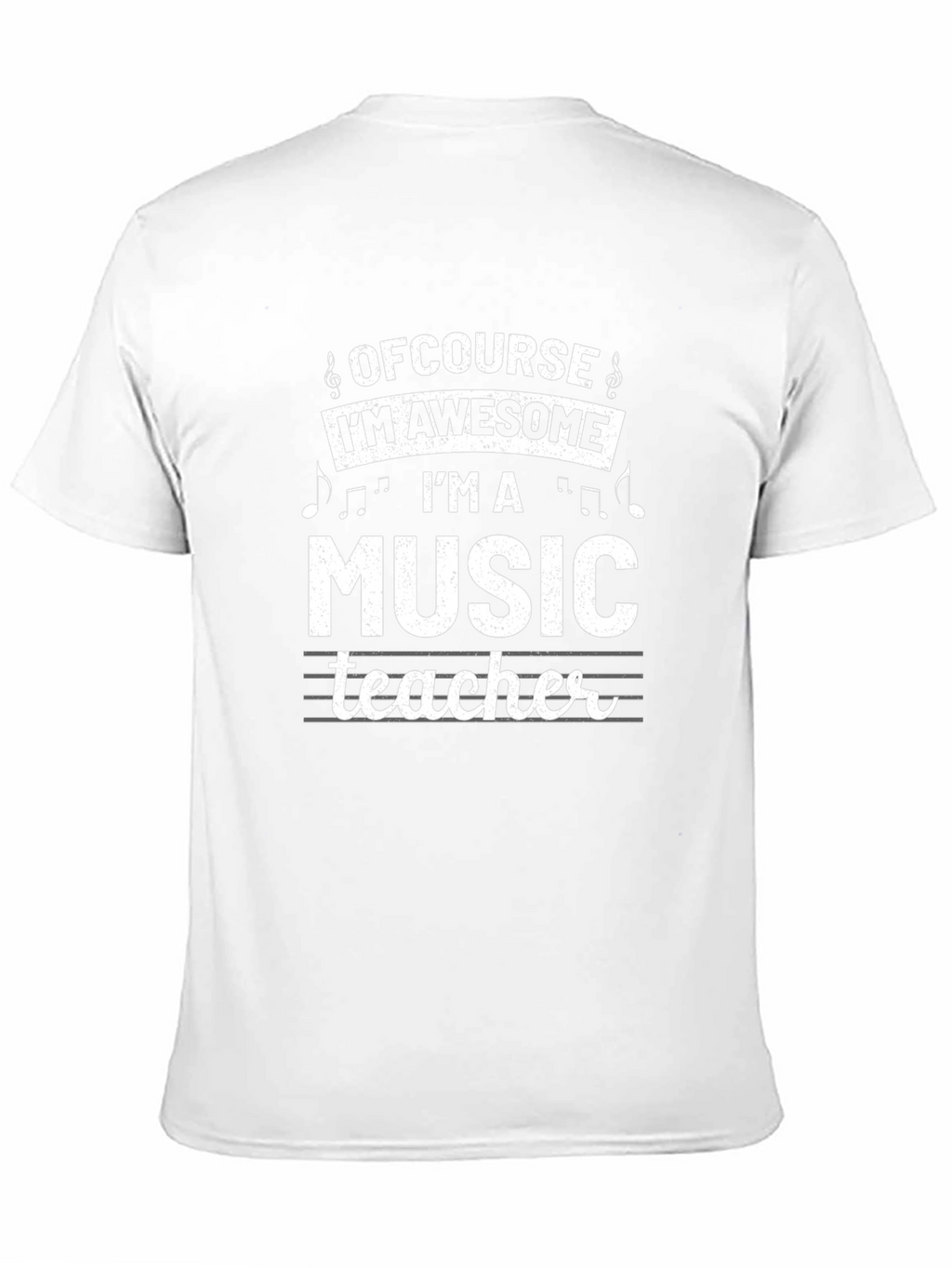 Awesome Music Teacher Graphic Tee - Black