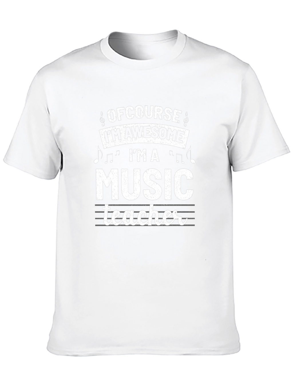 Awesome Music Teacher Graphic Tee - Black