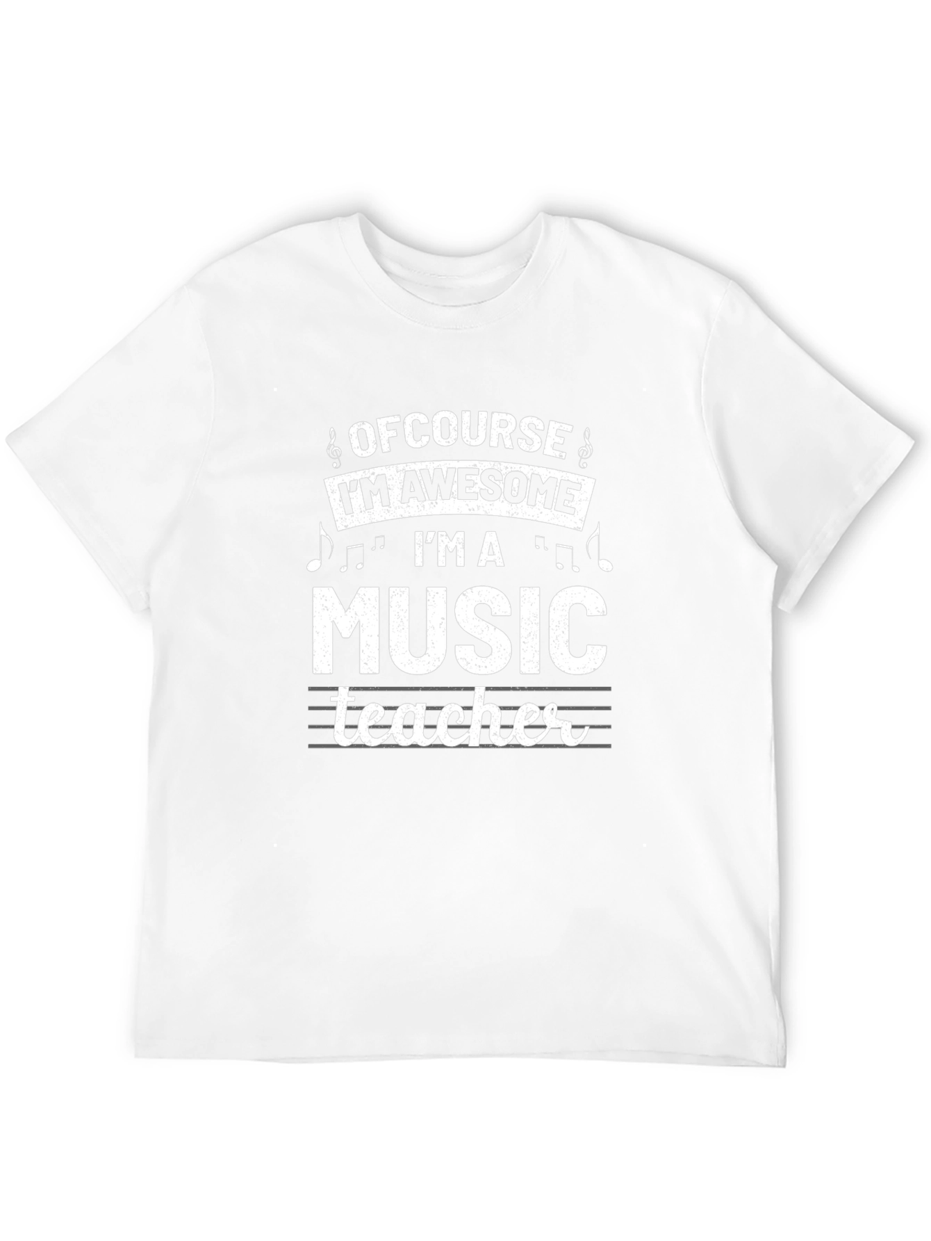 Awesome Music Teacher Graphic Tee - Black