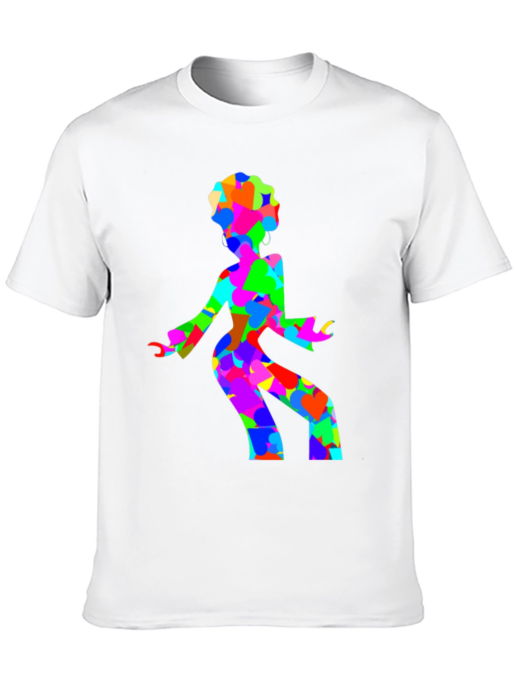 Groovy Disco Lady Black T-Shirt