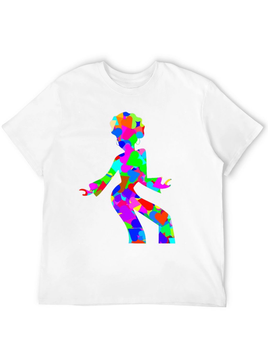 Groovy Disco Lady Black T-Shirt