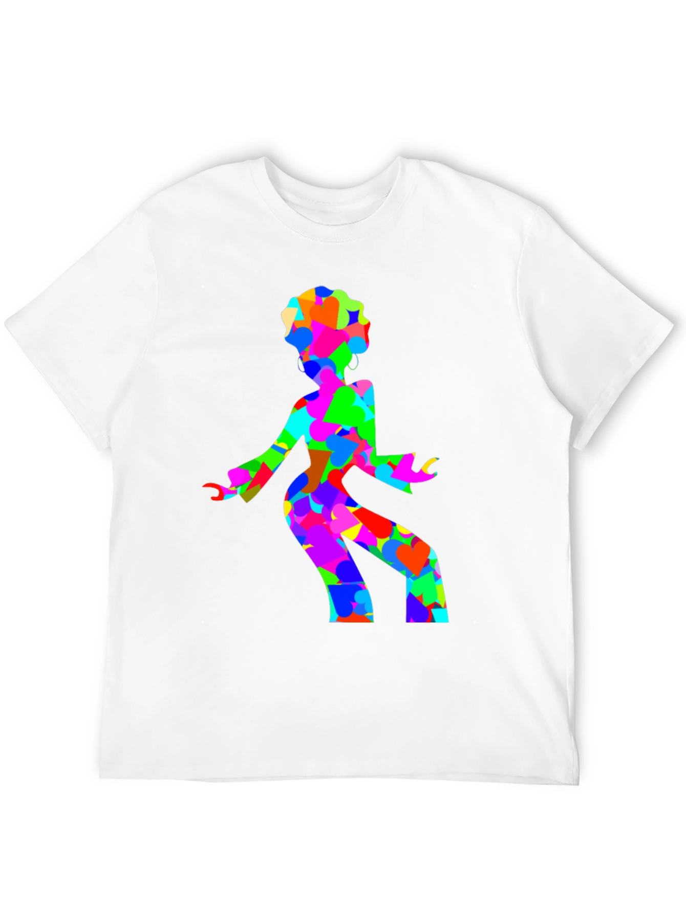 Groovy Disco Lady Black T-Shirt