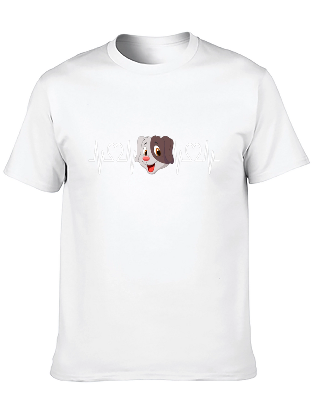 Dog Heartbeat T-Shirt - Cute Cartoon Pet Tee