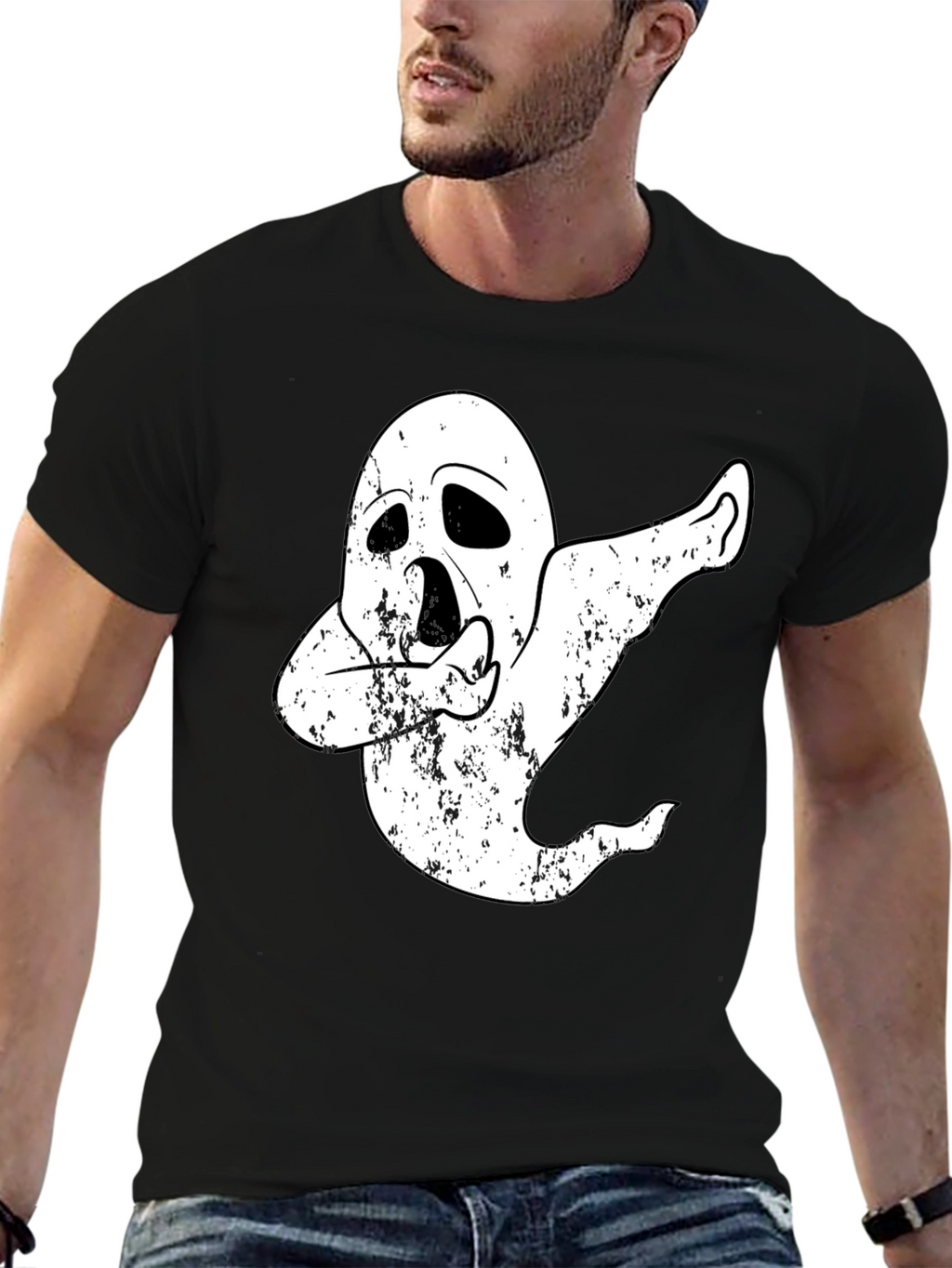 Dabbing Ghost T-Shirt - Halloween Costume Tee