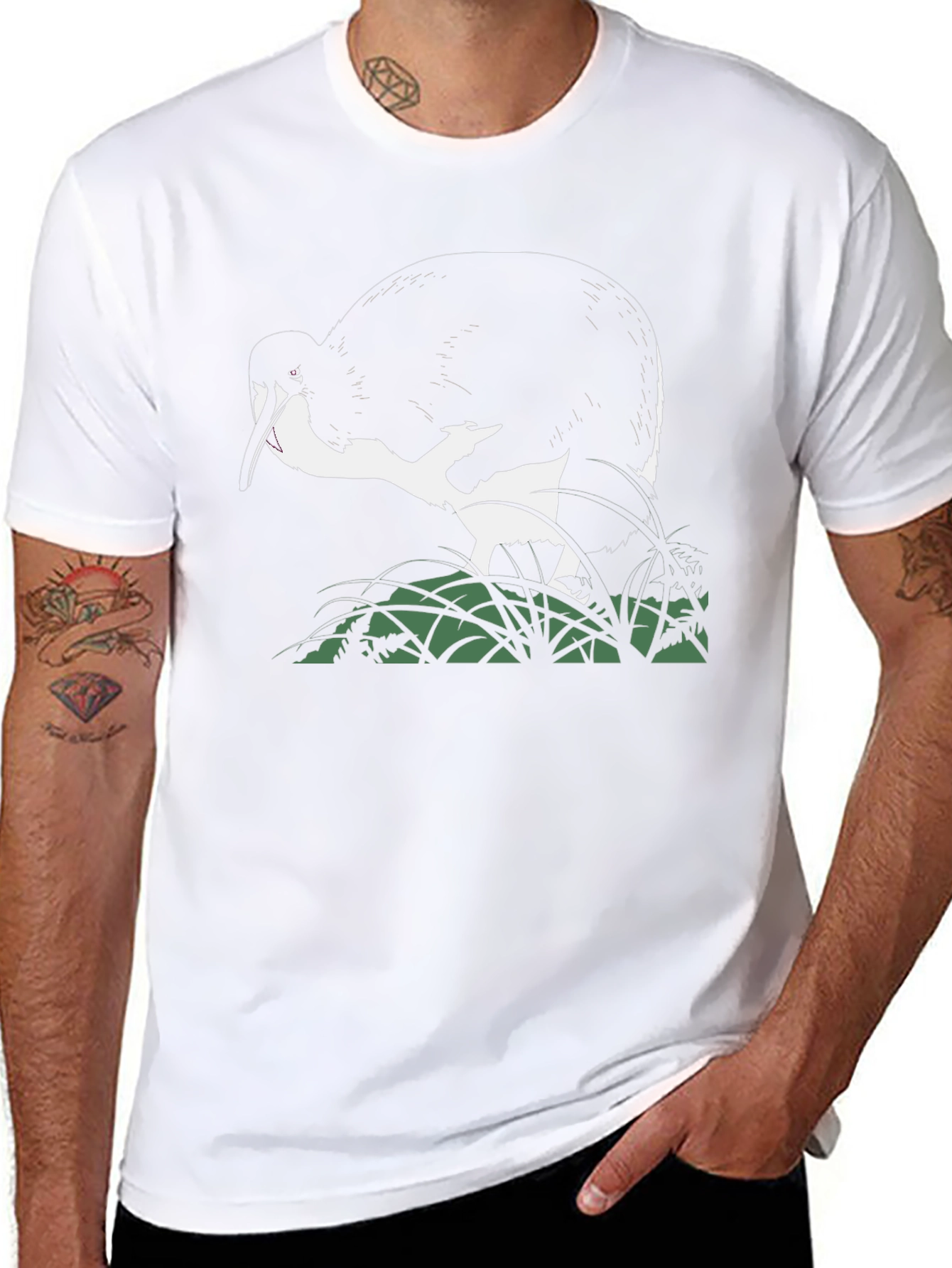 Black T-Shirt with Ibis Design