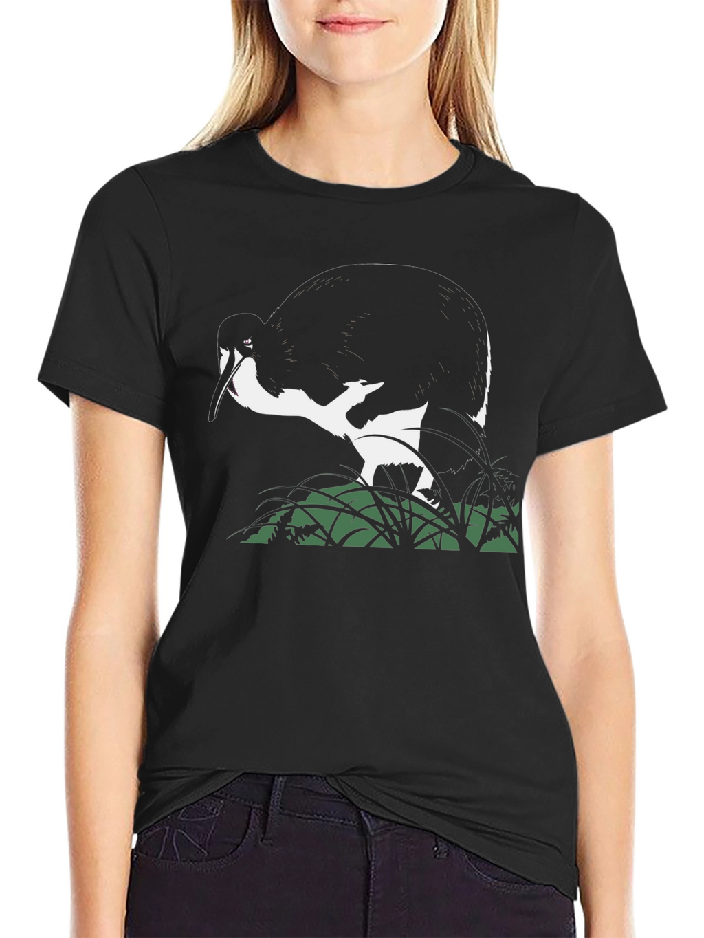 Black T-Shirt with Ibis Design