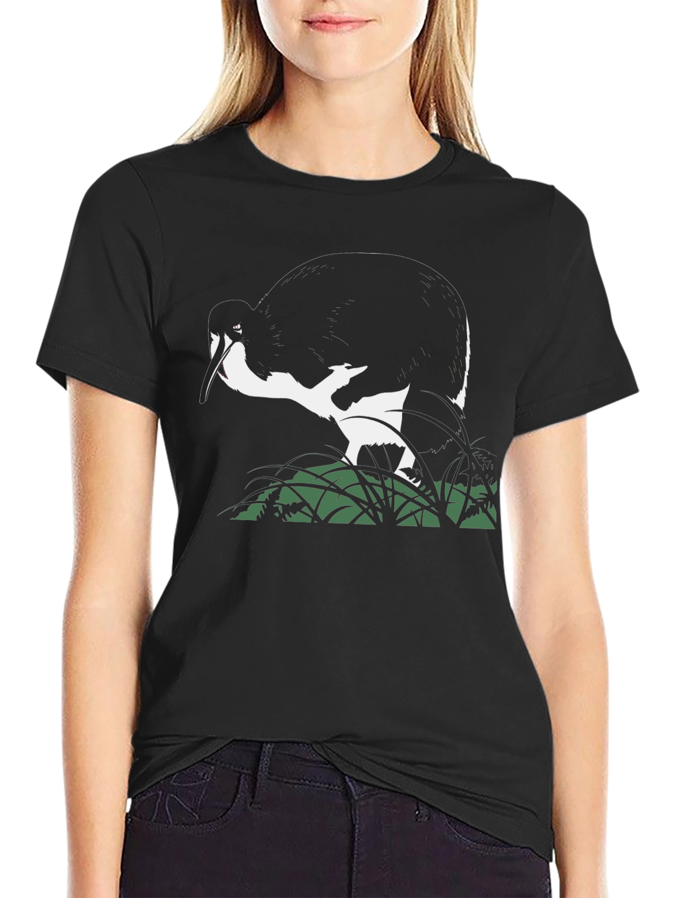 Black T-Shirt with Ibis Design