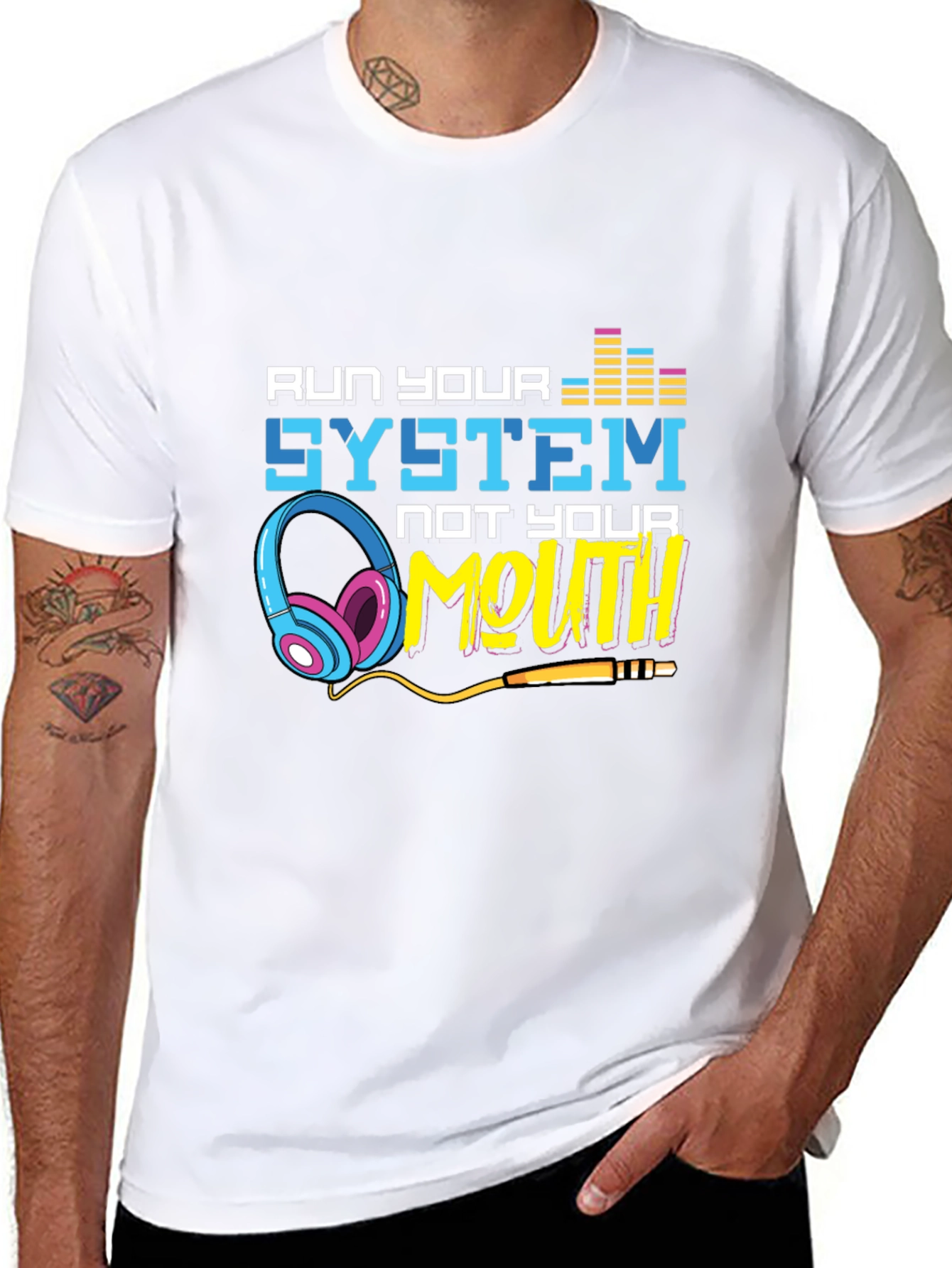 Run Your System Not Your Mouth Graphic Tee