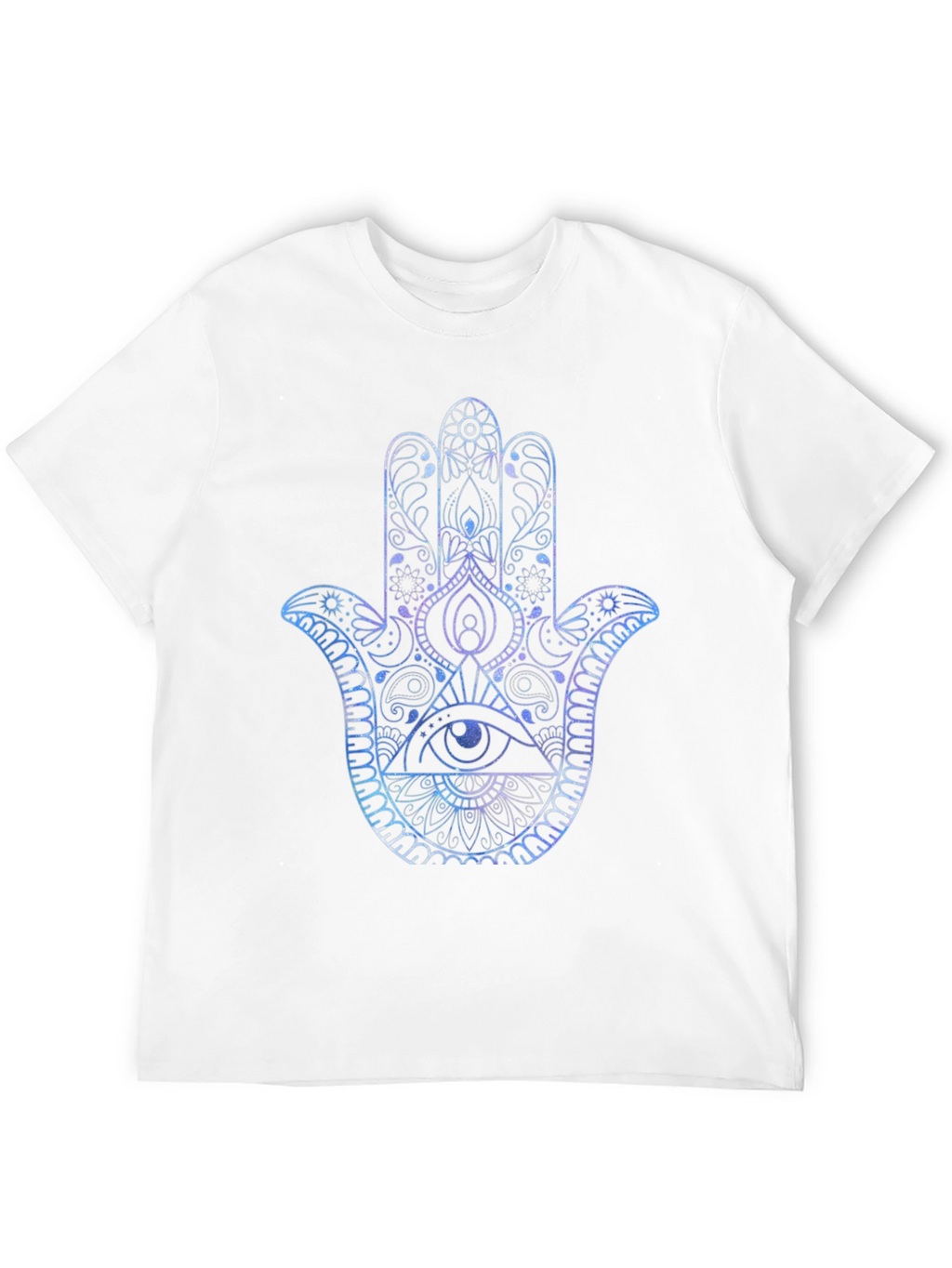 Hamsa Hand Graphic Print Mens T-Shirt