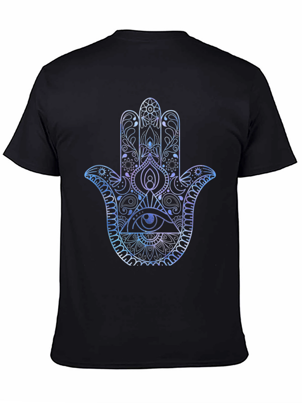 Hamsa Hand Graphic Print Mens T-Shirt