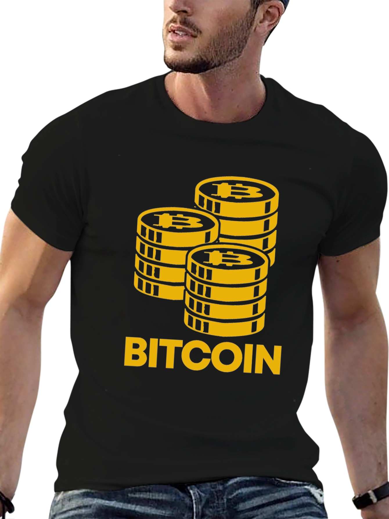 Bitcoin Stacks Graphic T-Shirt