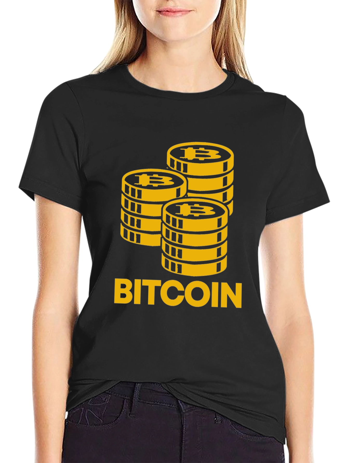 Bitcoin Stacks Graphic T-Shirt