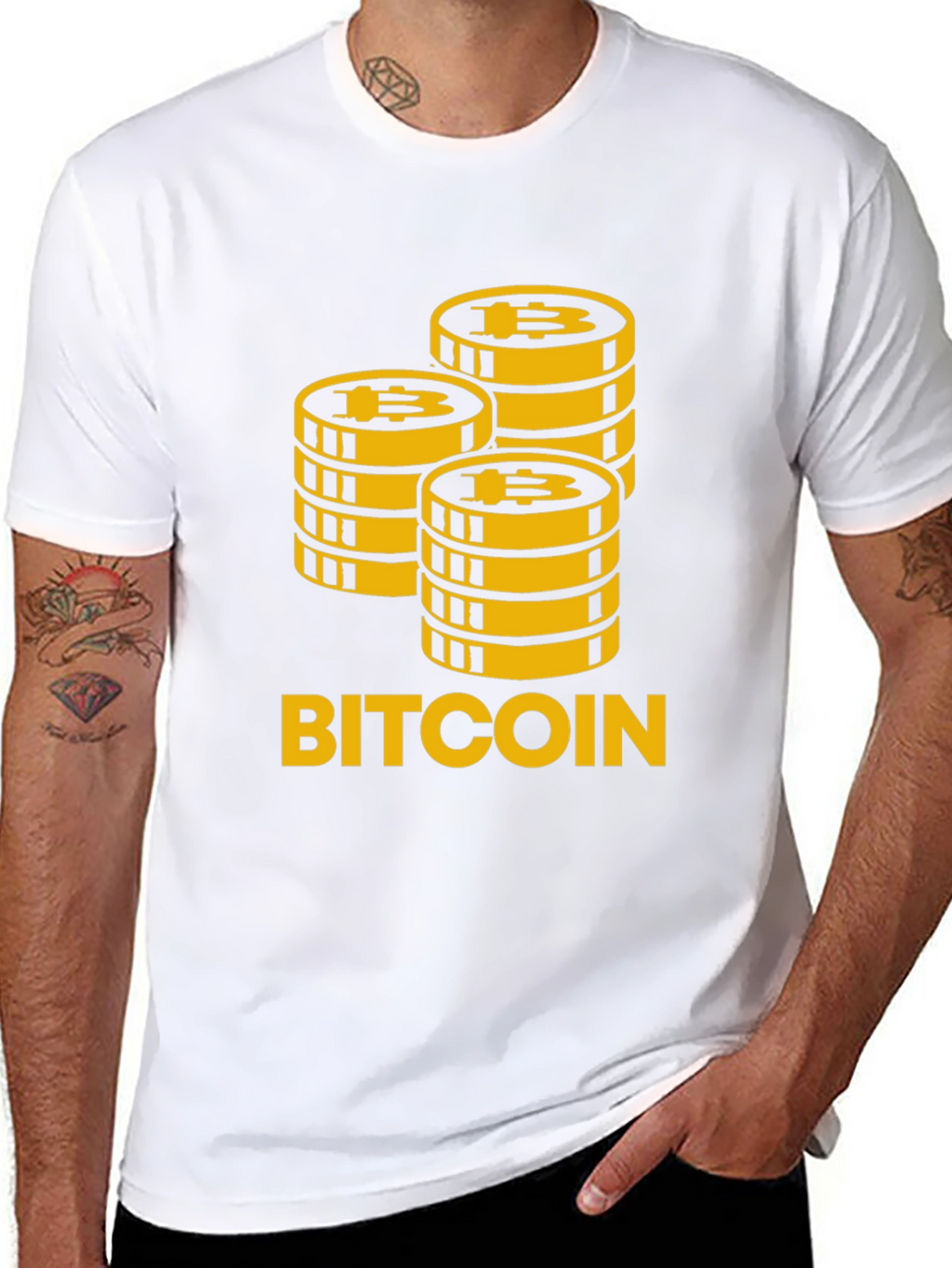 Bitcoin Stacks Graphic T-Shirt