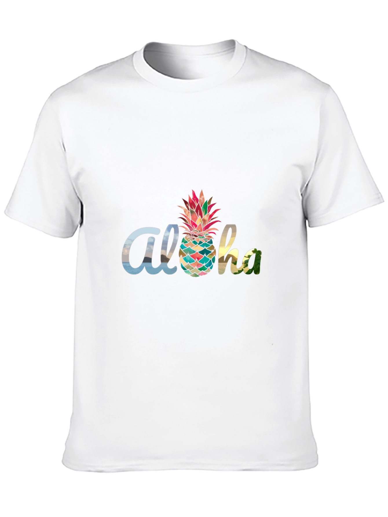 Aloha Pineapple Graphic T-Shirt - Tropical Vibes