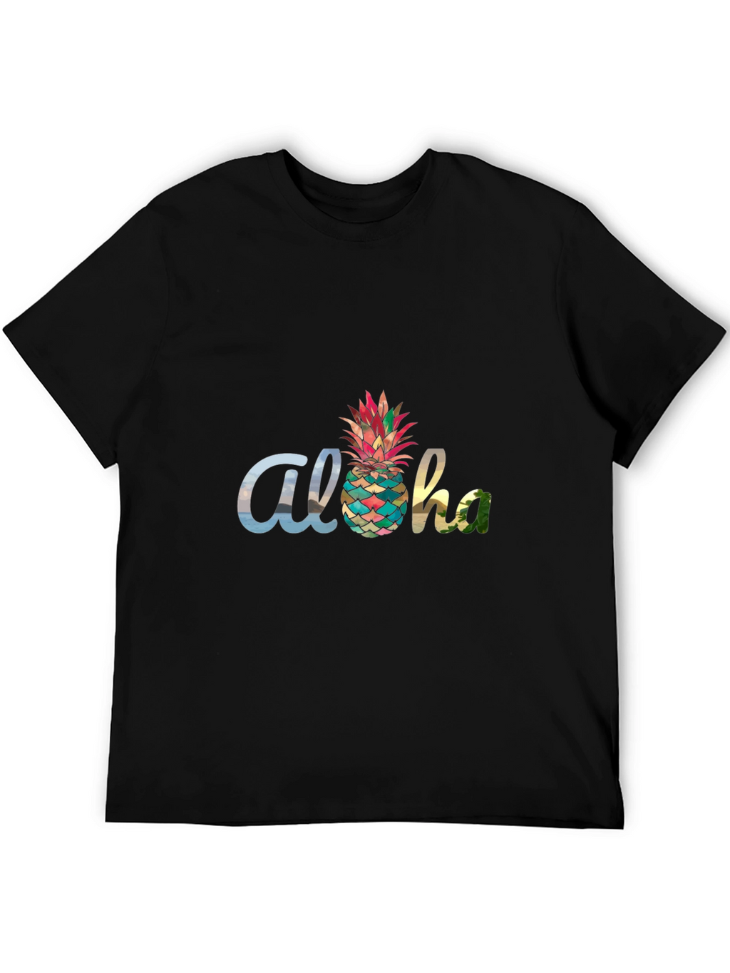 Aloha Pineapple Graphic T-Shirt - Tropical Vibes