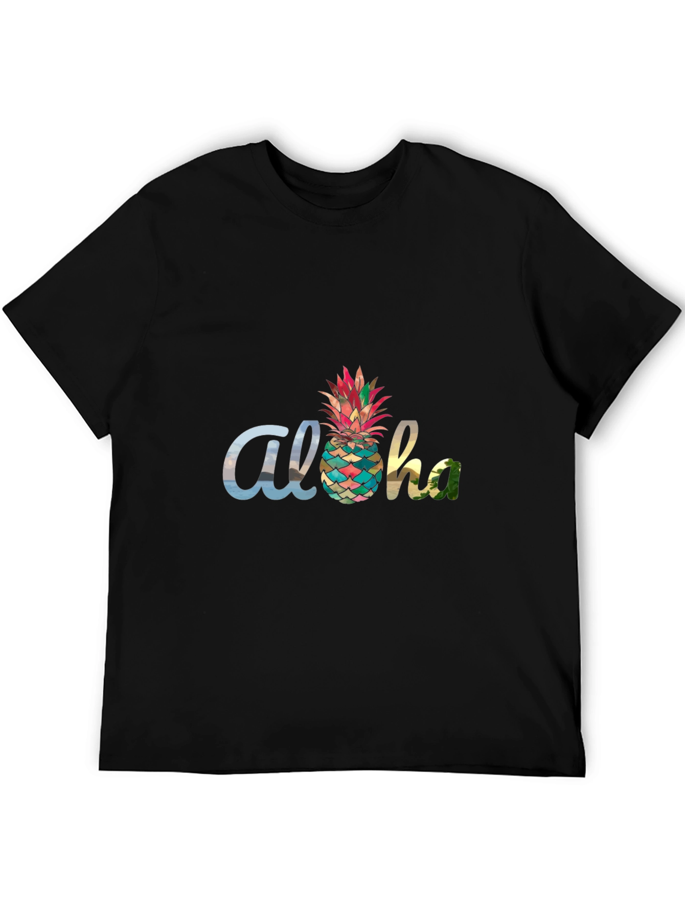 Aloha Pineapple Graphic T-Shirt - Tropical Vibes