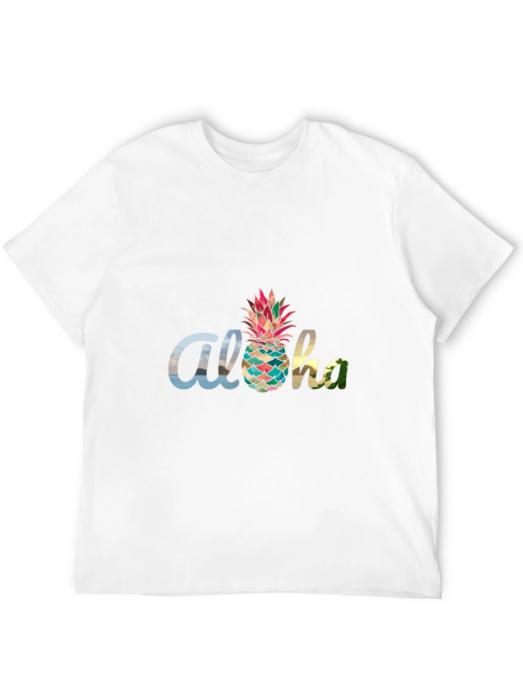Aloha Pineapple Graphic T-Shirt - Tropical Vibes