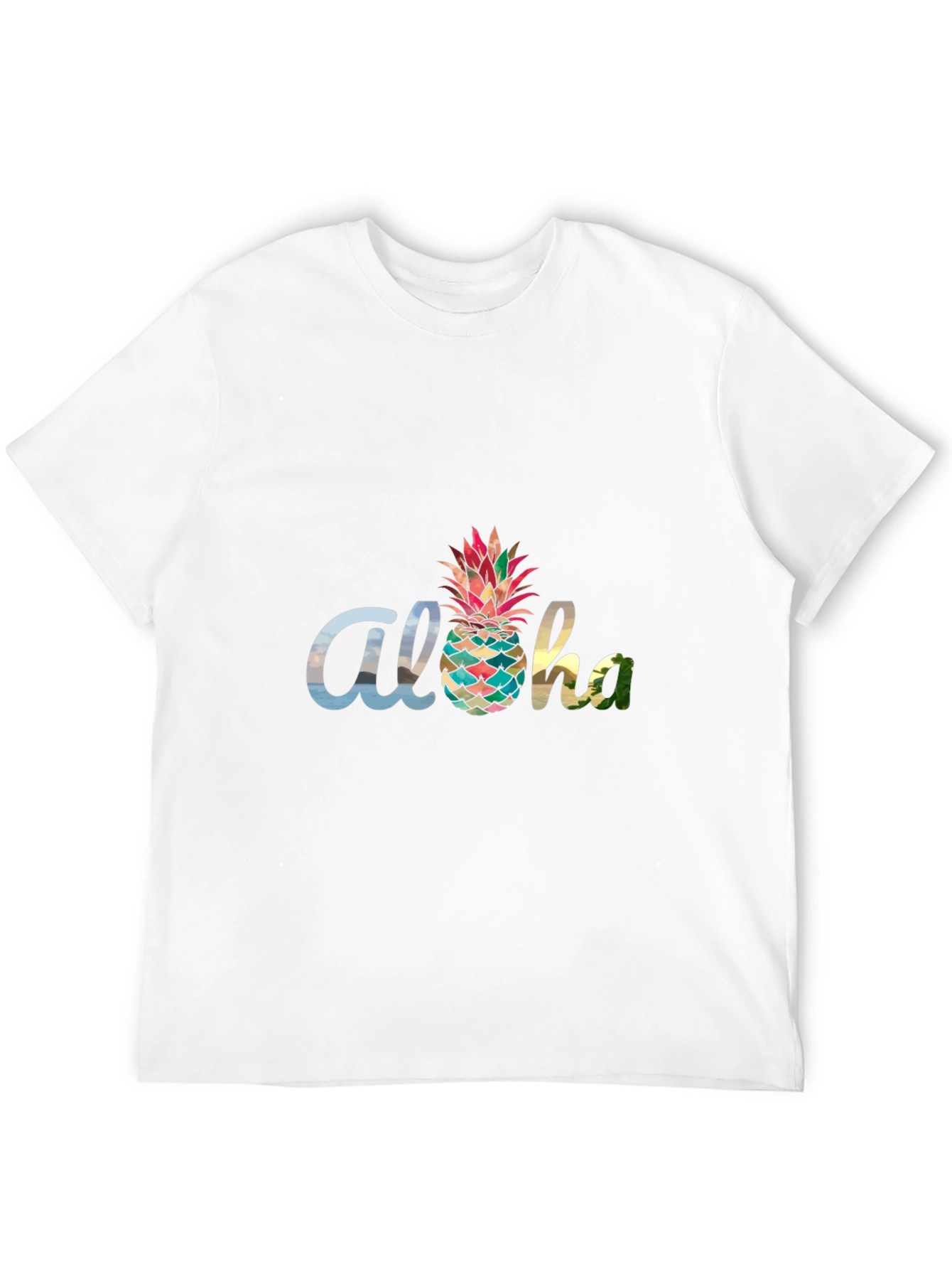 Aloha Pineapple Graphic T-Shirt - Tropical Vibes